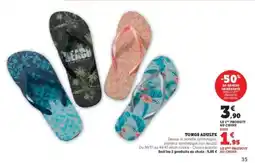 Hyper U Tongs Adulte offre
