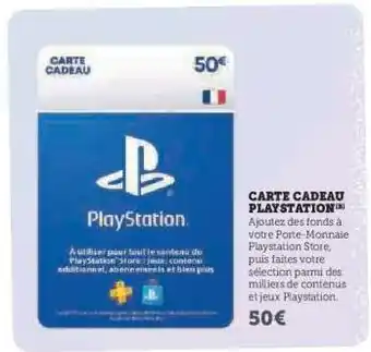 Hyper U Carte Cadeau PlayStation offre