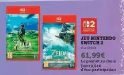 Hyper U JEU NINTENDO SWITCH 2 offre