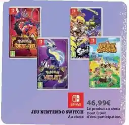 Hyper U Jeu Nintendo Switch offre