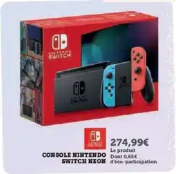 Hyper U Console Nintendo Switch Neon offre