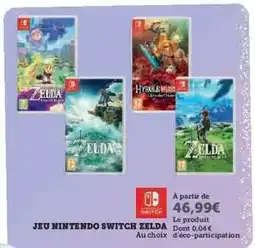 Hyper U Jeu Nintendo Switch Zelda offre