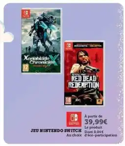 Hyper U Jeu Nintendo Switch offre