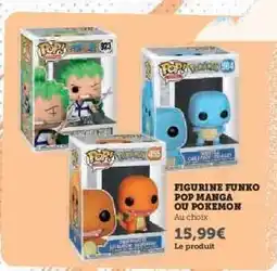 Hyper U Figurine Funko Pop Manga ou Pokemon offre