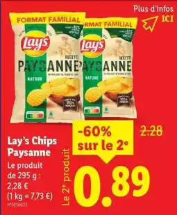 Lidl LAY'S Chips Paysanne offre