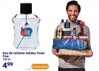 Action Eau de toilette adidas team five offre