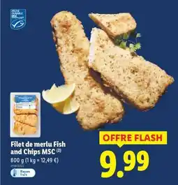 Lidl Filet de merlu Fish and Chips MSC offre