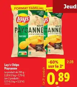 Lidl LAY'S Chips Paysanne offre