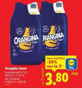 Lidl Orangina Jaune offre