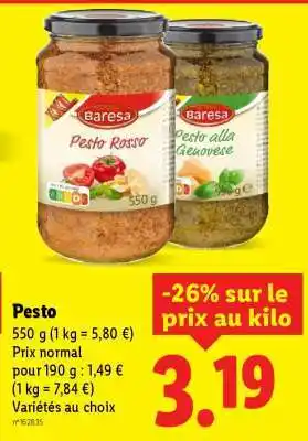 Lidl Pesto offre