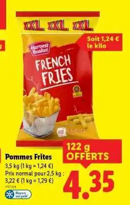 Lidl Pommes Frites offre