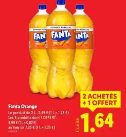 Lidl Fanta Orange offre
