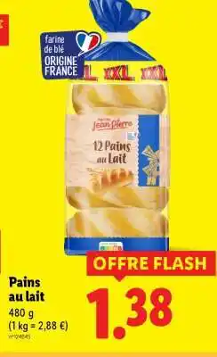 Lidl Pains au lait offre