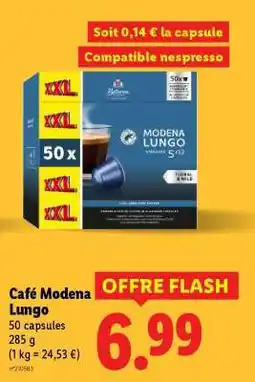 Lidl Café modena lungo offre