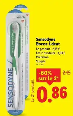 Lidl Sensodyne Brosse à dent offre