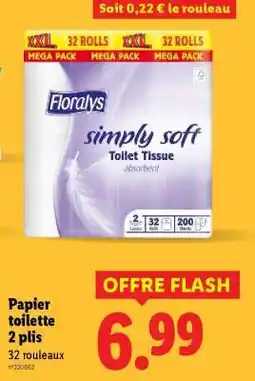 Lidl Florays simply soft Toilet Tissue offre