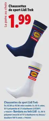 Lidl Chaussettes de sport Lidl Trek offre