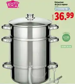 Lidl Extracteur de jus à vapeur offre