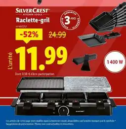 Lidl SilverCrest Raclette-gril offre