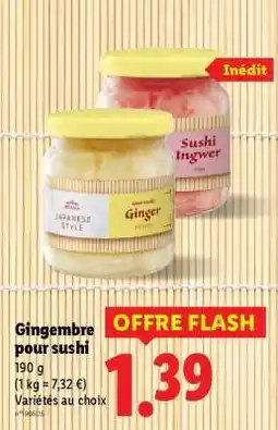 Lidl Gingembre pour sushi offre