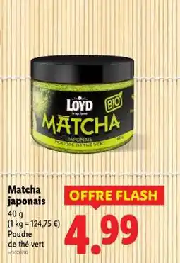 Lidl Matcha japonais offre