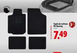 Lidl Tapis de voiture RS Racing offre
