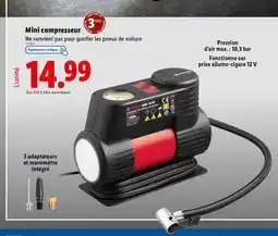 Lidl Mini compresseur offre