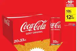 Carrefour Market COCA-COLA Original, 20 x 33 cl offre