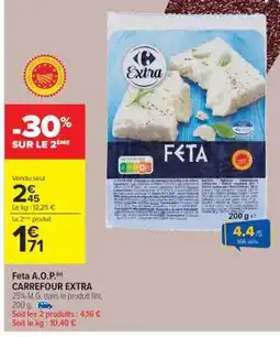 Carrefour Market Feta A.O.P. CARREFOUR EXTRA offre