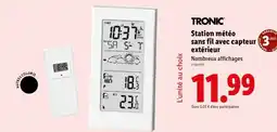 Lidl Station météo sans fil avec capteur extérieur offre