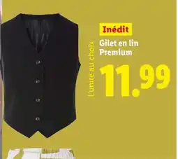 Lidl Gilet en lin Premium offre