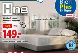 Lidl Matelas 7 zones à ressorts ensachés offre
