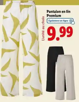Lidl Pantalon en lin Premium offre