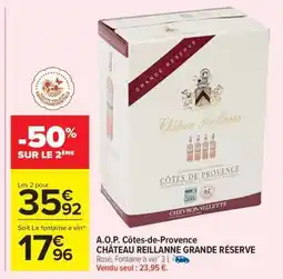 Carrefour Market A.O.P. Côtes-de-Provence CHÂTEAU REILLANNE GRANDE RÉSERVE offre
