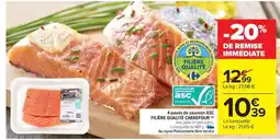 Carrefour Market 4 pavés de saumon ASC FILIÈRE QUALITÉ CARREFOUR offre