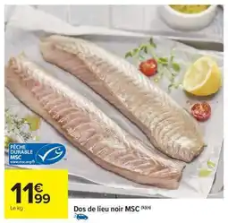 Carrefour Market Dos de lieu noir MSC offre