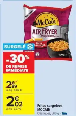 Carrefour Market FRITES SURGELÉES “MCCAIN” offre
