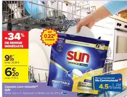 Carrefour Market Capsules Lave-vaisselle SUN offre