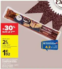 Carrefour Mini pâté en croûte offre