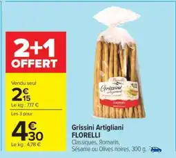 Carrefour Grissini Artigliani FLORELLI offre