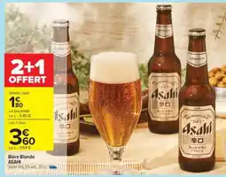 Carrefour Bière blonde ASAHI offre
