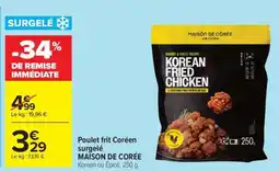 Carrefour Poulet frit Coréen surgelé MAISON DE CORÉE offre
