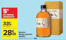 Carrefour Blended Whisky Japonais AKASHI offre