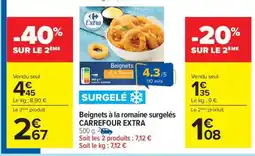 Carrefour Beignets à la romaine surgelés CARREFOUR EXTRA offre