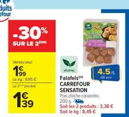 Carrefour Falafels CARREFOUR SENSATION offre