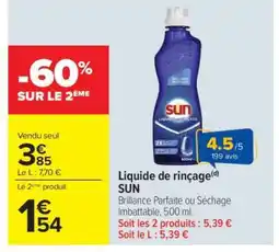 Carrefour Liquide de Rinçage Sun offre