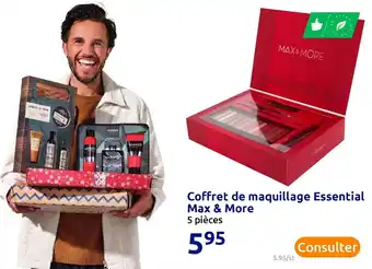 Action Coffret de maquillage essential max & more offre