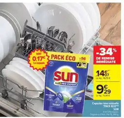 Carrefour Capsules lave-vaisselle PACK ECO offre