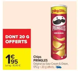 Carrefour Chips PRINGLES offre
