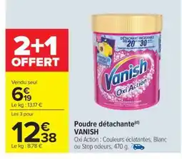 Carrefour POUDRE DÉTACHANTE “VANISH” offre